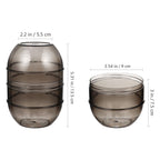 Mipcase salon tint bowl bottom view highlighting the stable non slip base that prevents spills during chemical processing