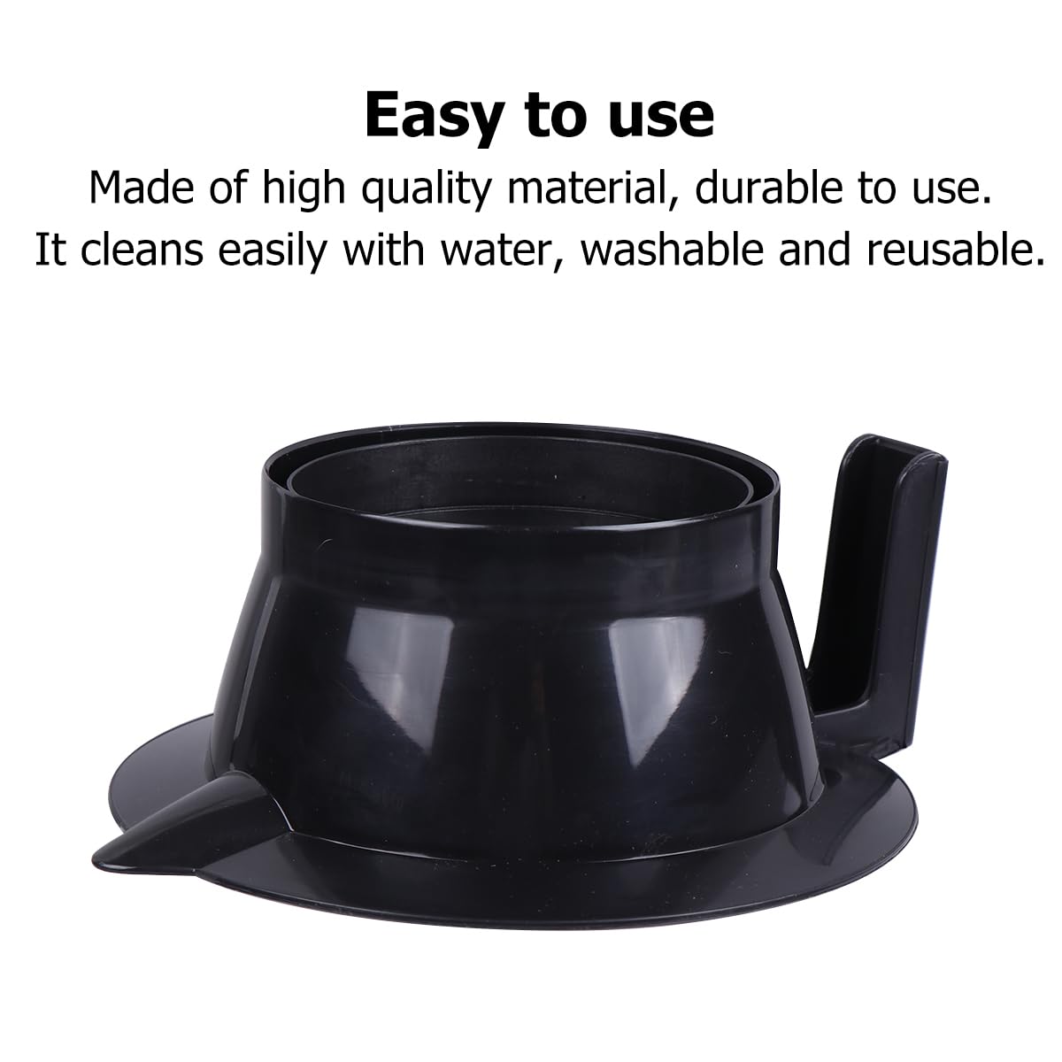 Beaupretty professional hair color bowls with ergonomic handles for salon use.