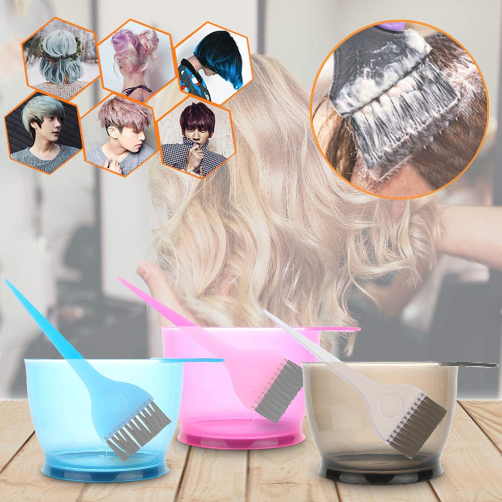 Grey semi-transparent hair color mixing bowl showing durable plastic design.