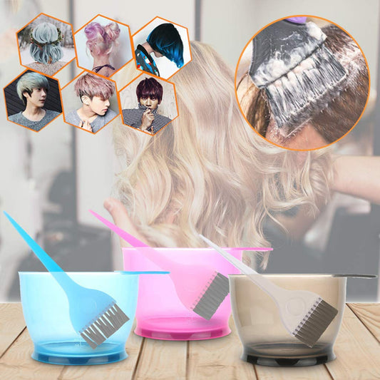 Grey semi-transparent hair color mixing bowl showing durable plastic design.