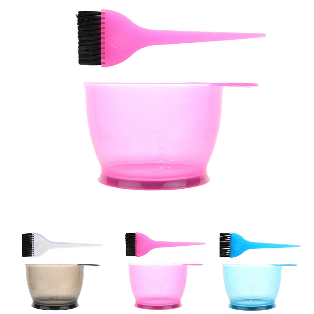 Premium chemical-resistant plastic hair bleach and color mixing tools in grey.