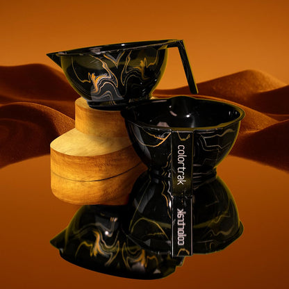 Colortrak Midnight Lux marble pattern double pack displayed on a vanity setup