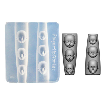 3D embossed nail charm creation using QIEIEI silicone mold