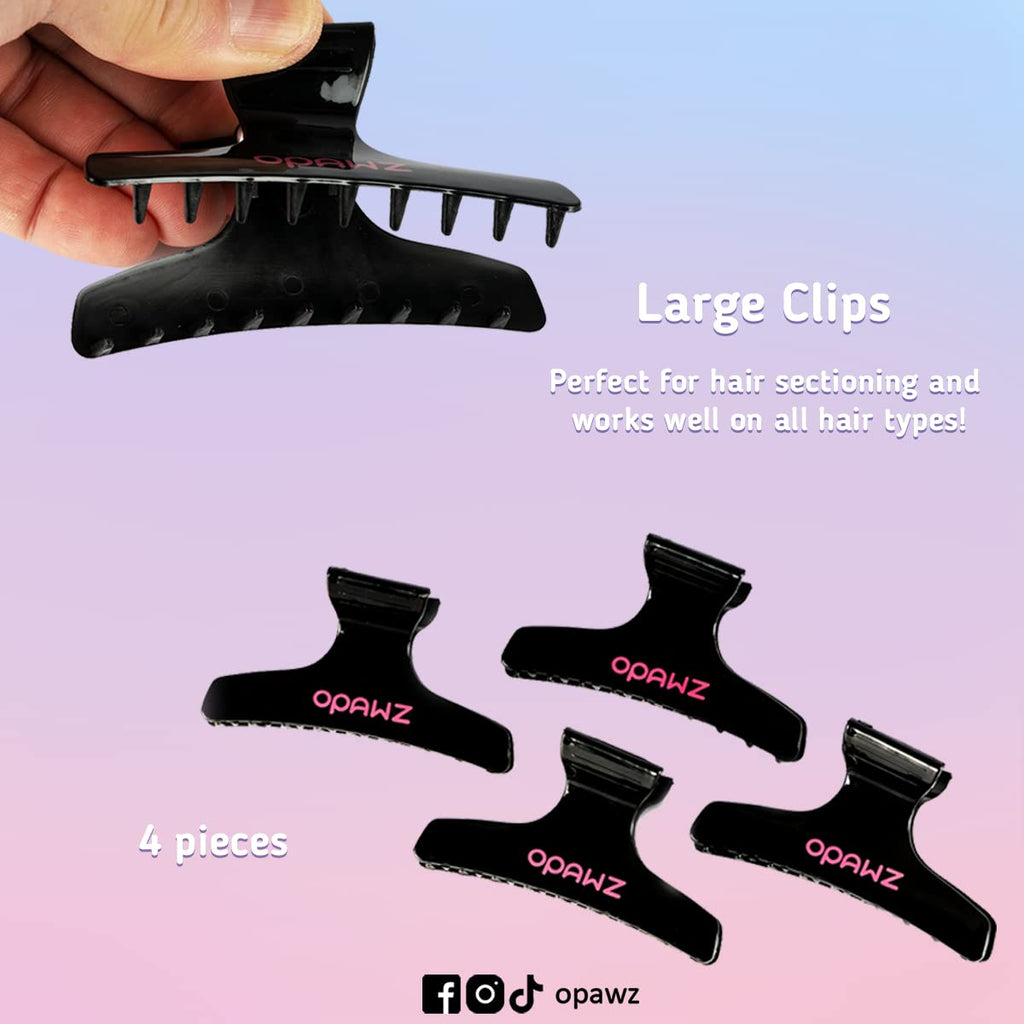 OPAWZ pet safe grooming kit accessories laid out flat including protective gloves and brushes
