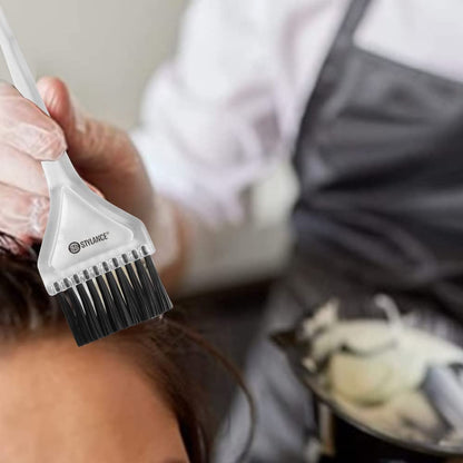 STYLANCE chemical resistant hair styling tools arranged together for DIY hair coloring.