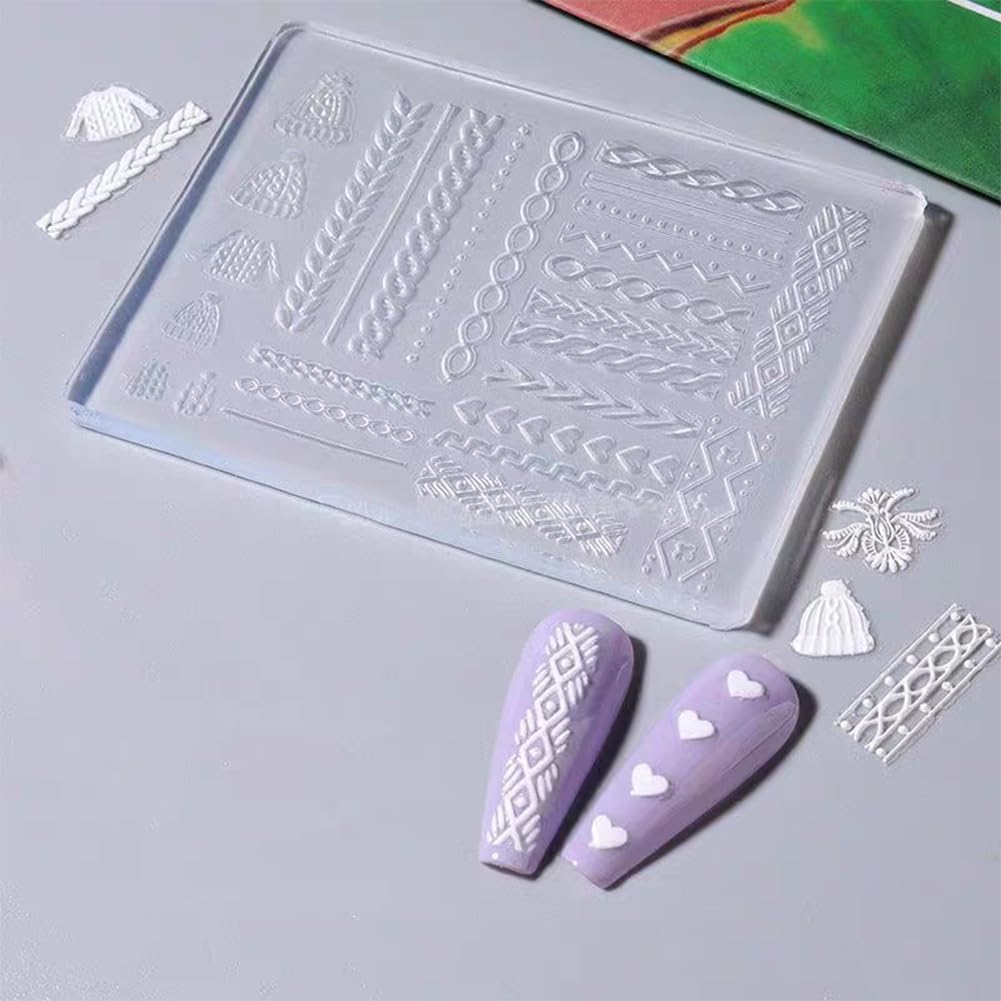 DIY craft application showing resin poured into sweater pattern mold