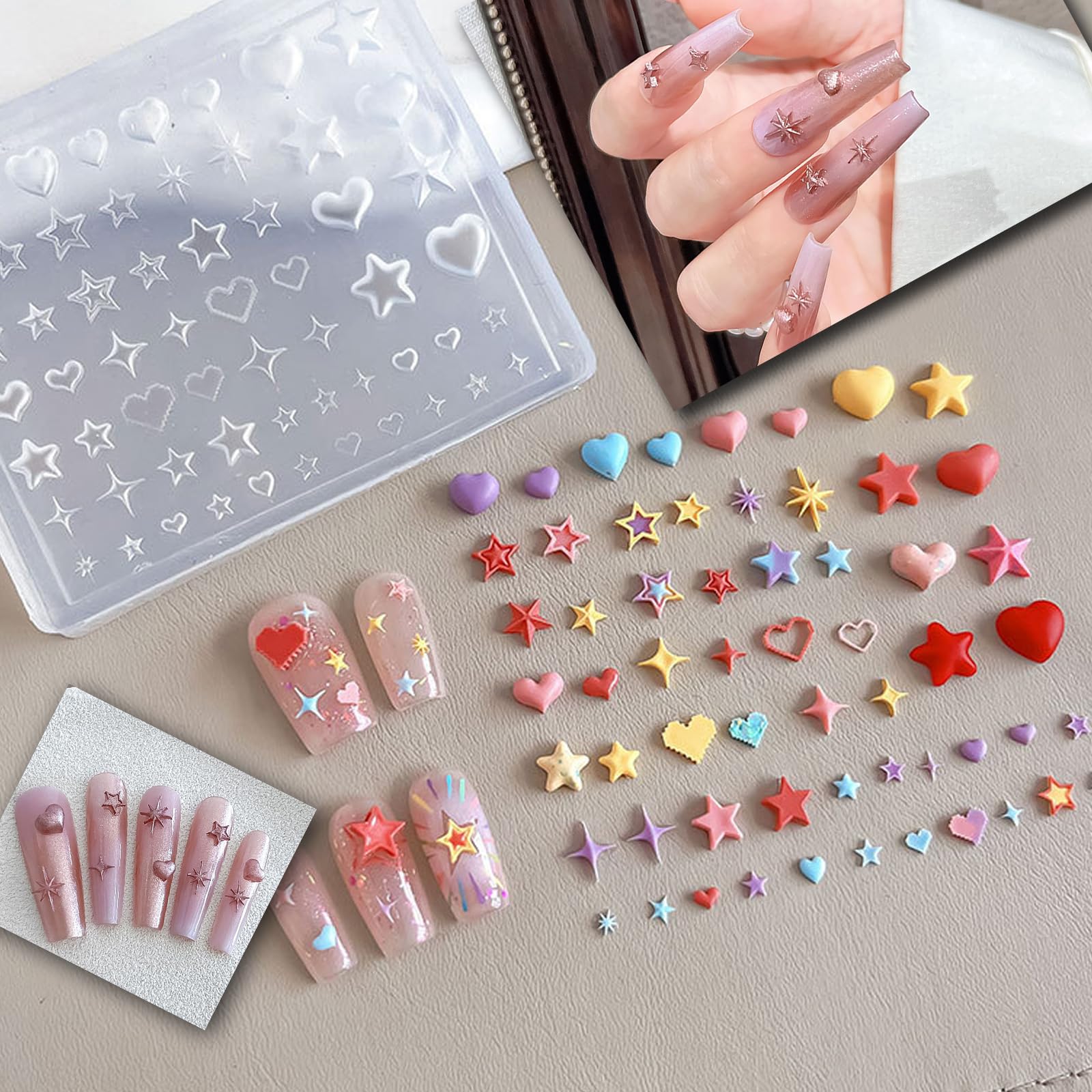 Two tubes of clear hard nail gel alongside the professional sculpting pen tool.