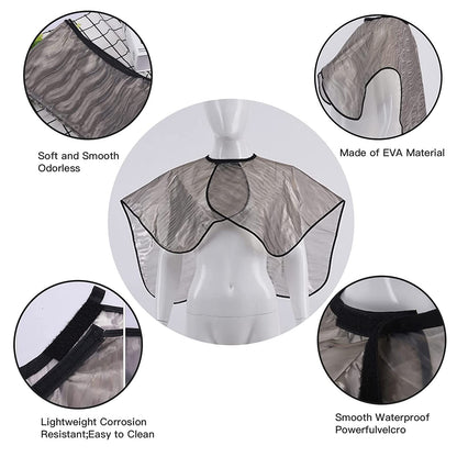 Close up view of the various styles of hair tinting brushes and color mixing agitator for even product application