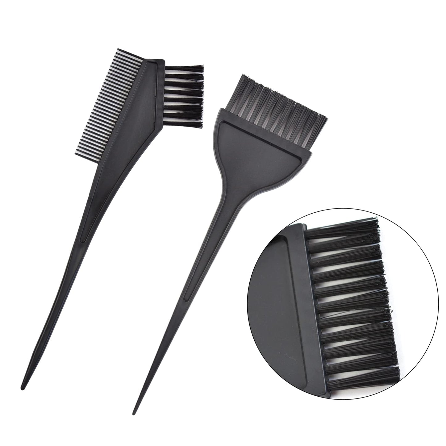 Detailed shot of the YTBYT hairdressing clips and protective earmuffs designed for comfortable home hair coloring.