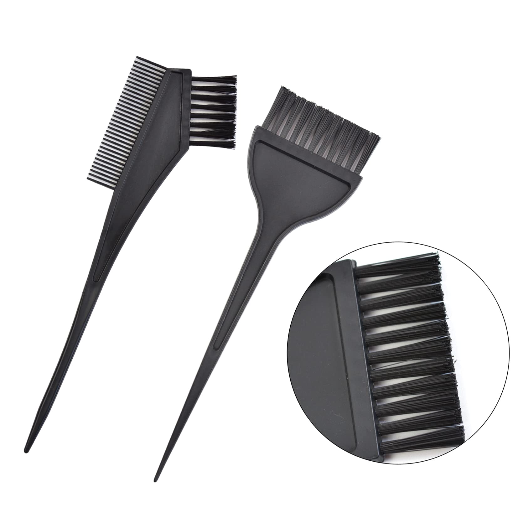 Detailed shot of the YTBYT hairdressing clips and protective earmuffs designed for comfortable home hair coloring.