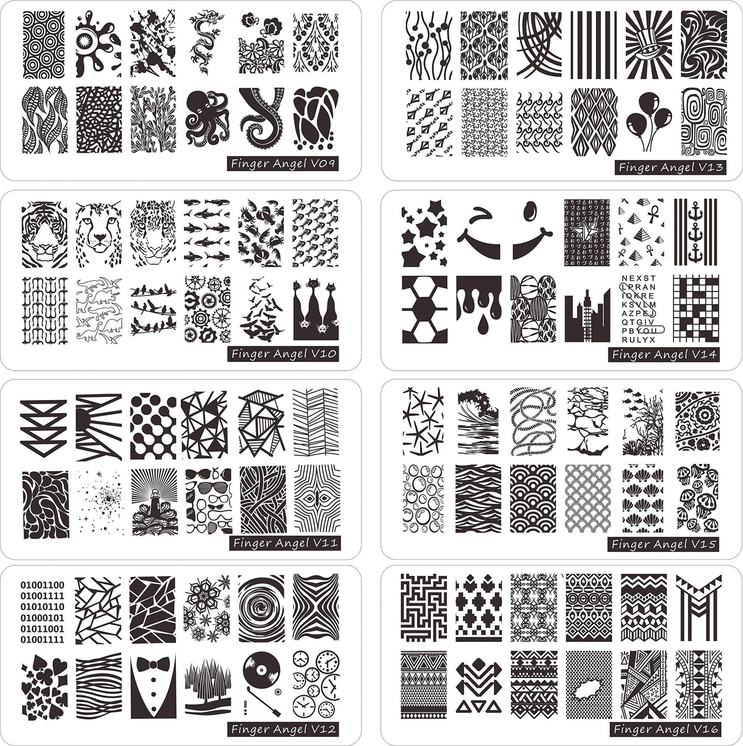 FingerAngel nail stamper and scraper tool set