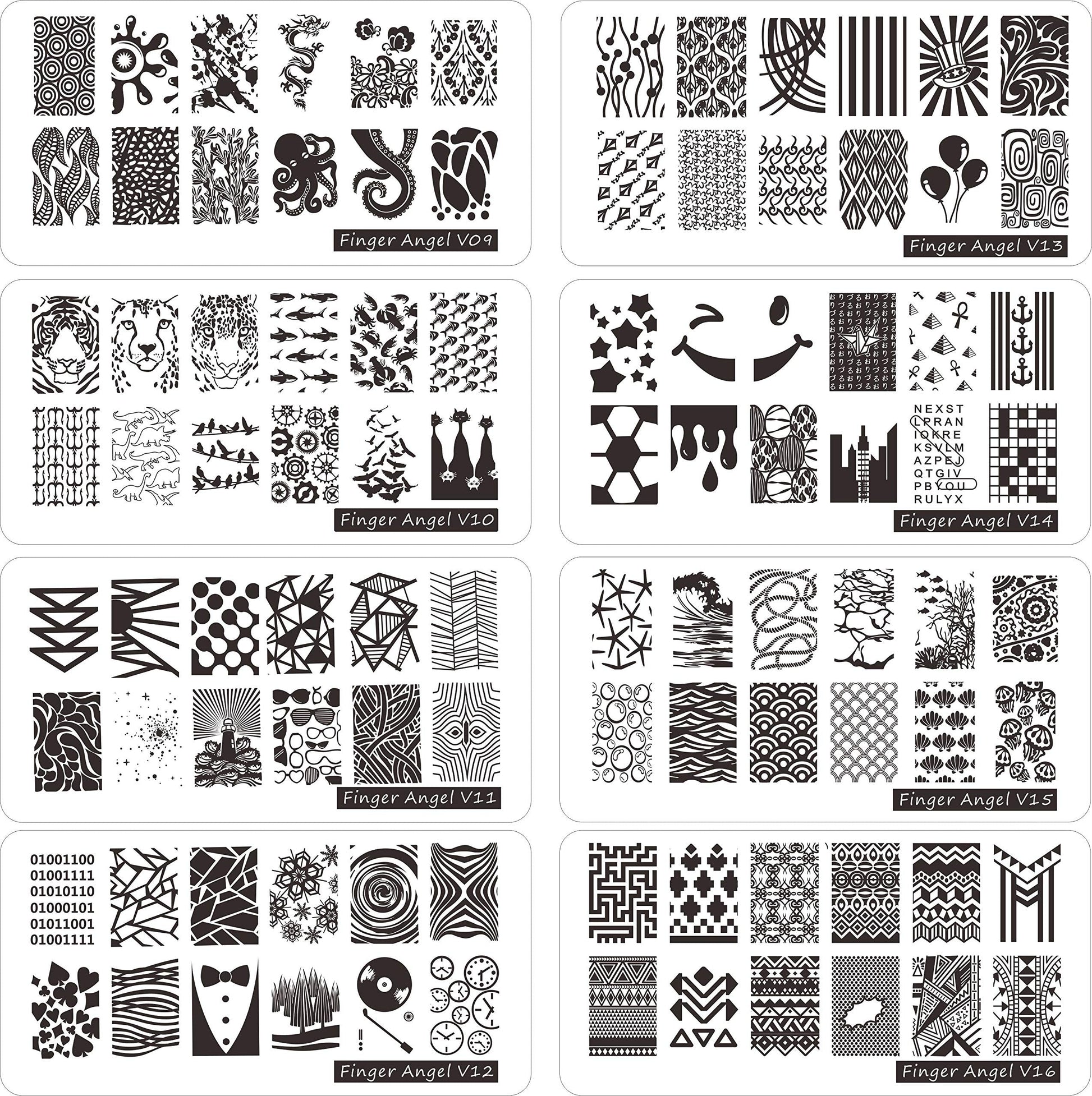 FingerAngel nail stamper and scraper tool set
