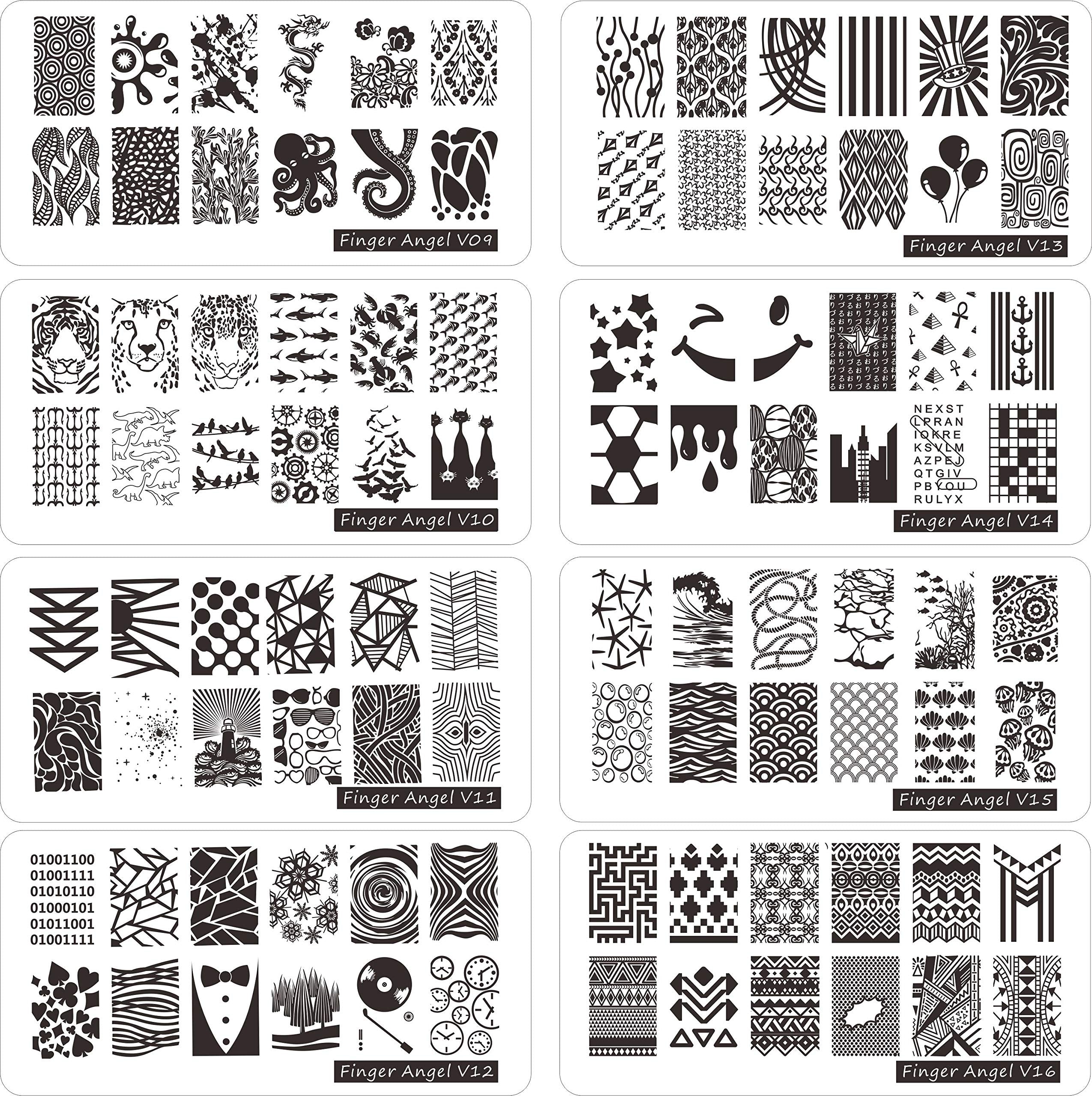 FingerAngel nail stamper and scraper tool set