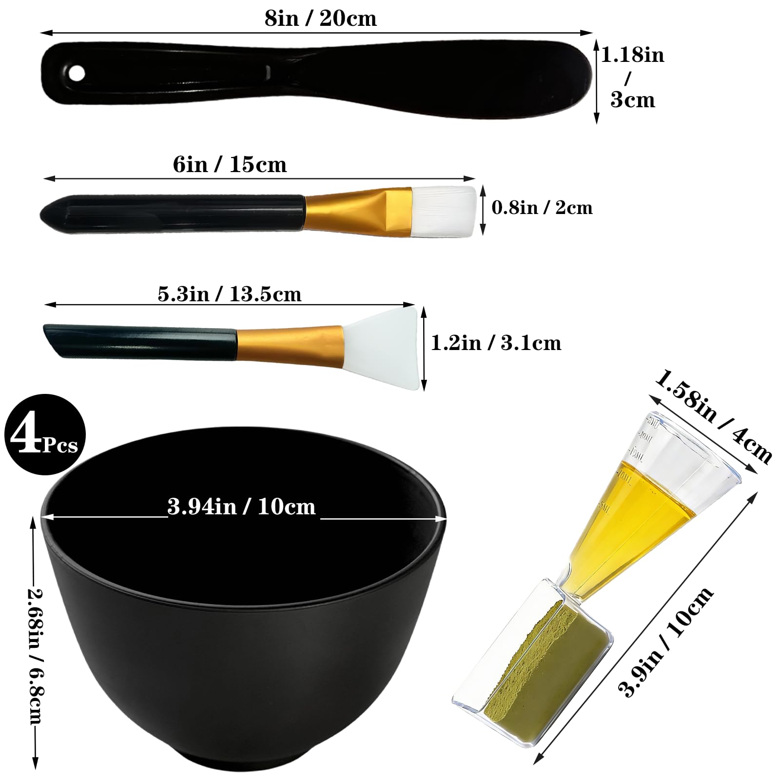 FERCAISH DIY Face Mask Mixing Bowl showing its flexible material being compressed for easy pouring.