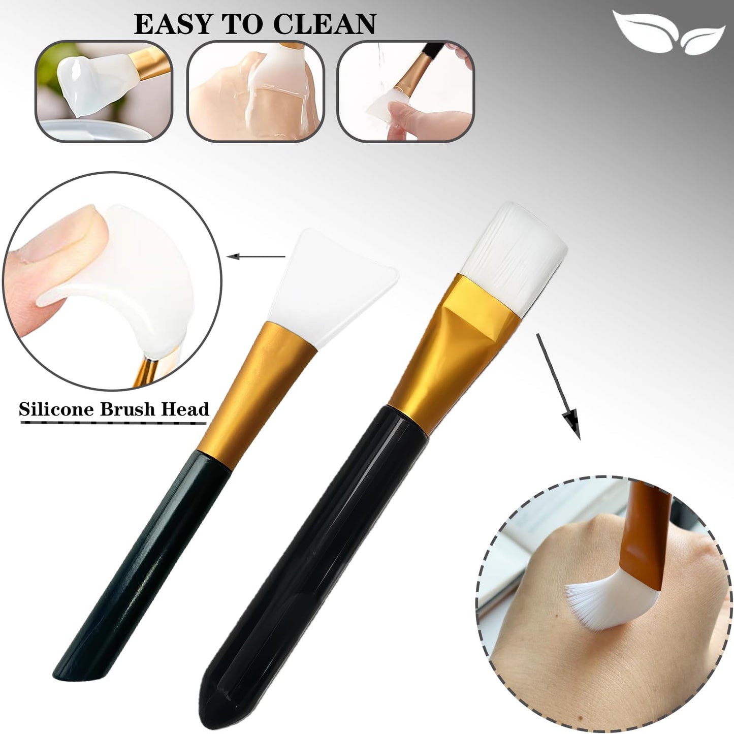 FERCAISH Microwavable Silicone Facial Mud Bowl highlighting its heat resistant properties for salon spa use.