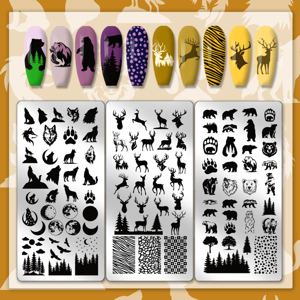 Clear silicone nail stamper and plastic scraper tool included in the kit
