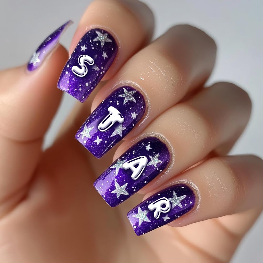 Top view of nail art stencil kit for professional manicure