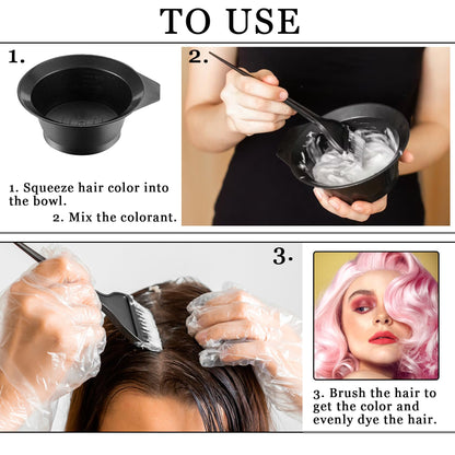 Durable JunKuJK DIY hair bleaching tools being washed under running water demonstrating easy maintenance
