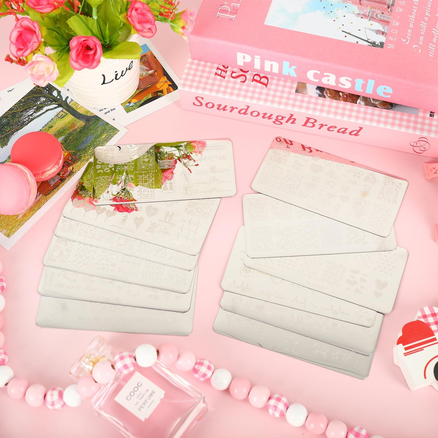 High quality stainless steel nail stamping plates collection