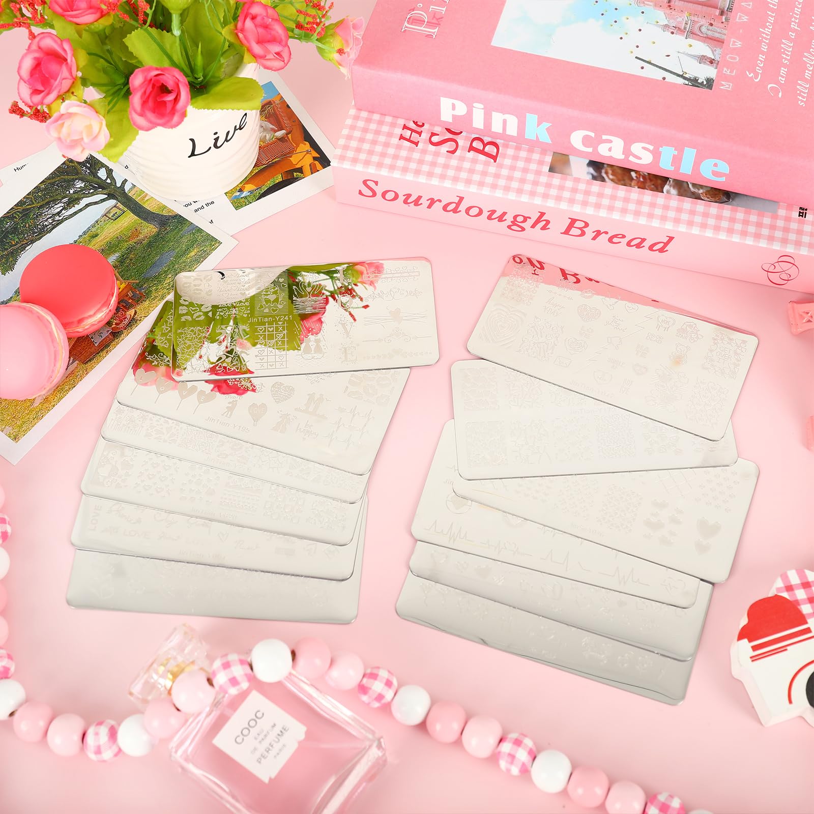 High quality stainless steel nail stamping plates collection