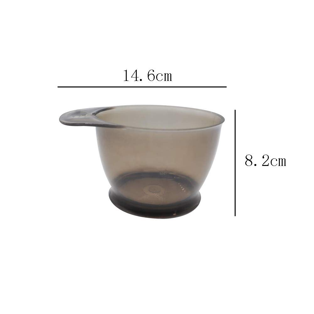 Lasenersm hair dye mixing bowl set highlighting the built-in measurement scales.
