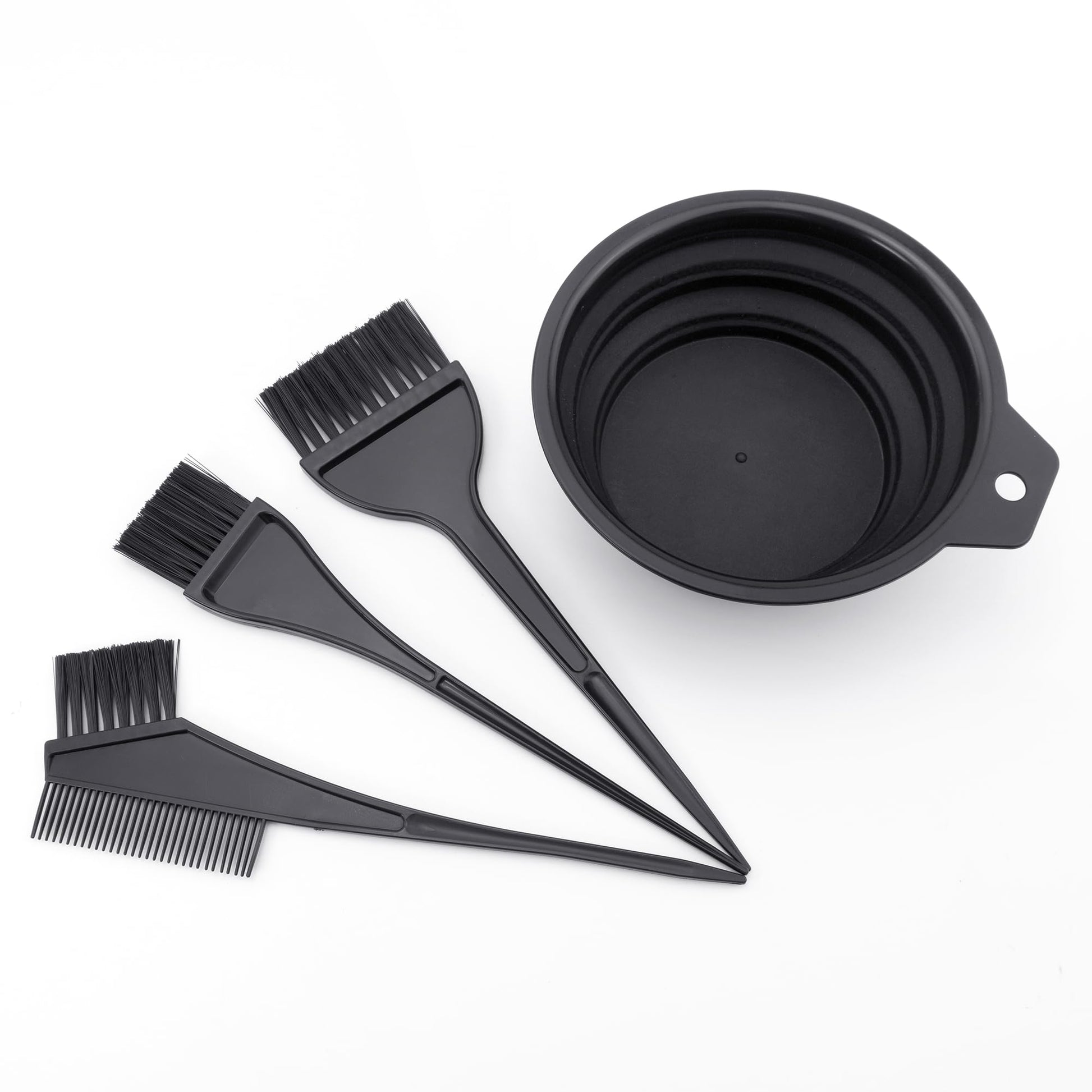Double sided tint comb brush showcasing the pointed tail handle designed for clean hair sectioning