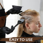 Close up view of the durable plastic material used in the premium salon hair dye kit