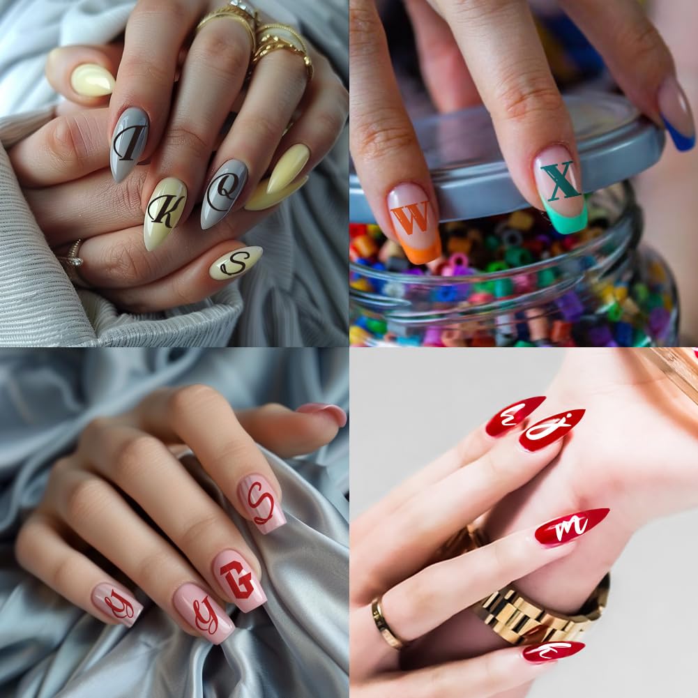 Personalized letter and number nail art stamp kit