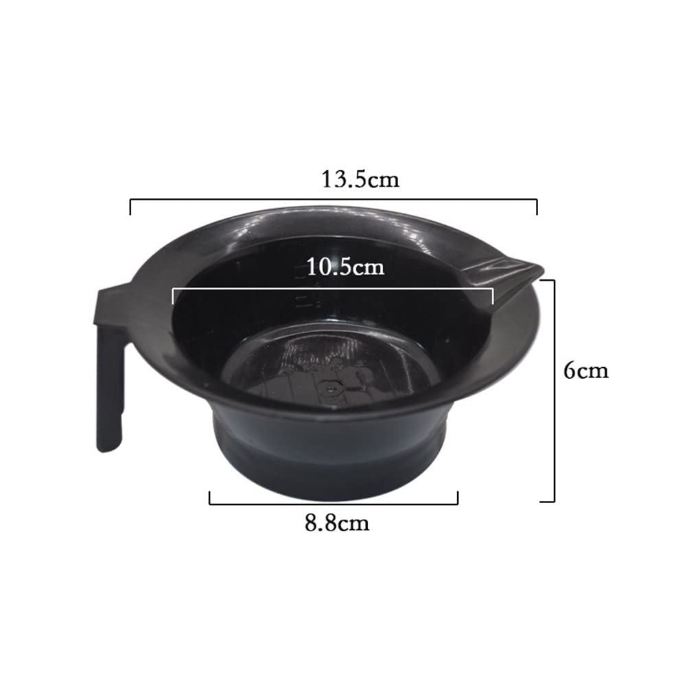 Soft 'N Style hair color mixing bowl in black plastic for salon treatments.