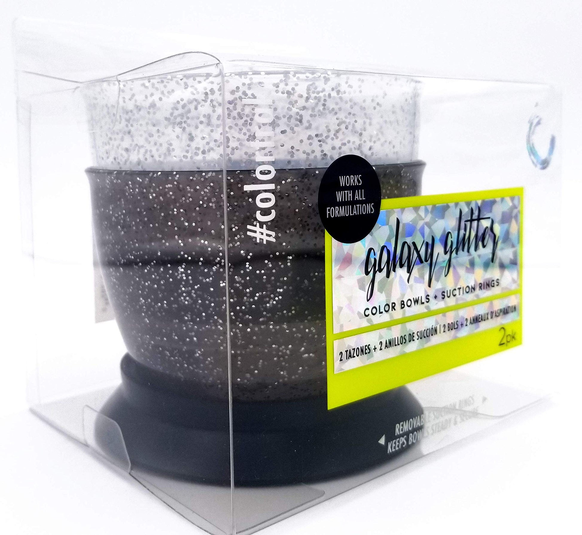 Underneath view of the leak-proof secure suction grip on professional hair bowls.