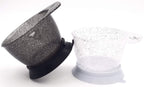 Colortrak galaxy themed aesthetic color mixing bowls for hair salon workstations.