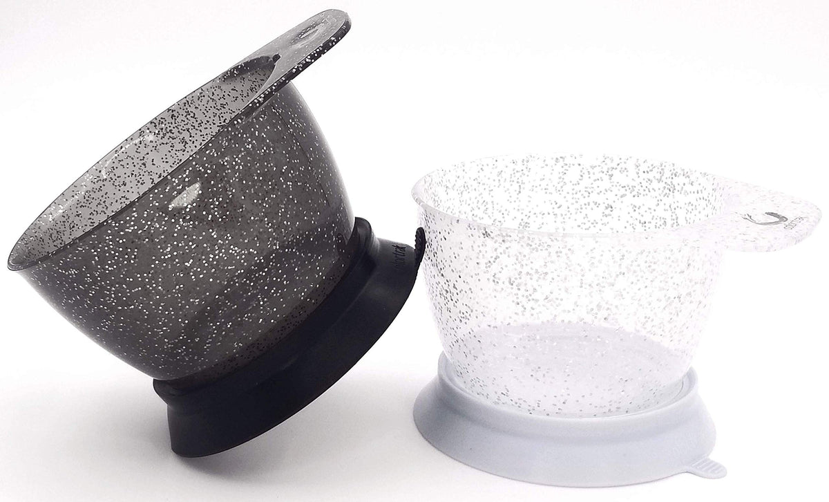 Colortrak galaxy themed aesthetic color mixing bowls for hair salon workstations.