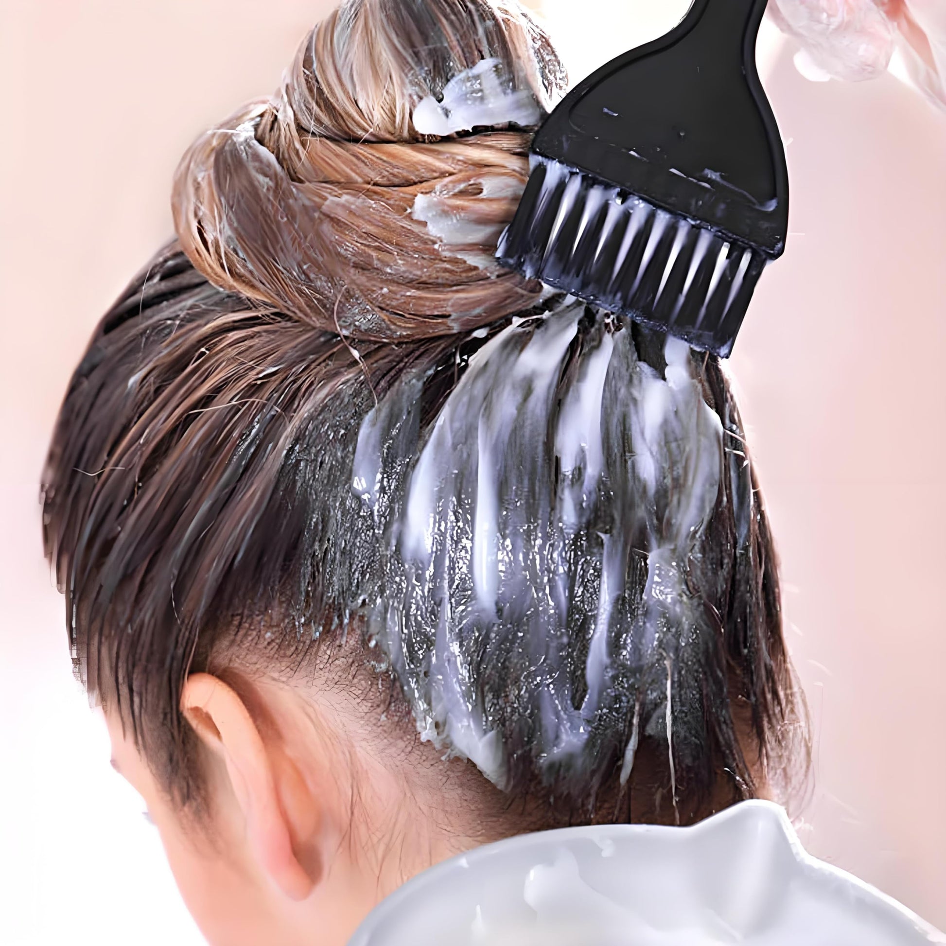 KEAIDUO professional hair color applicator brushes and comb detailed view for precise root touch ups