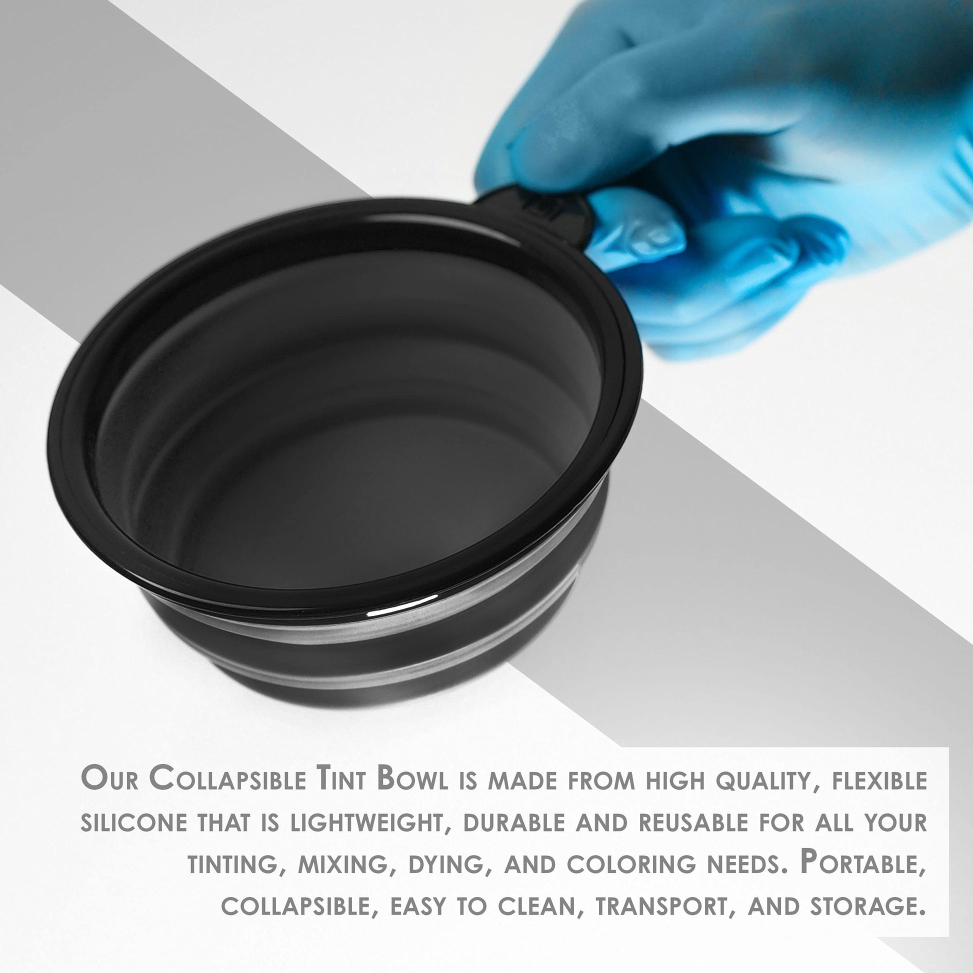 Stain resistant hair dye bowl by Level 3 being cleaned
