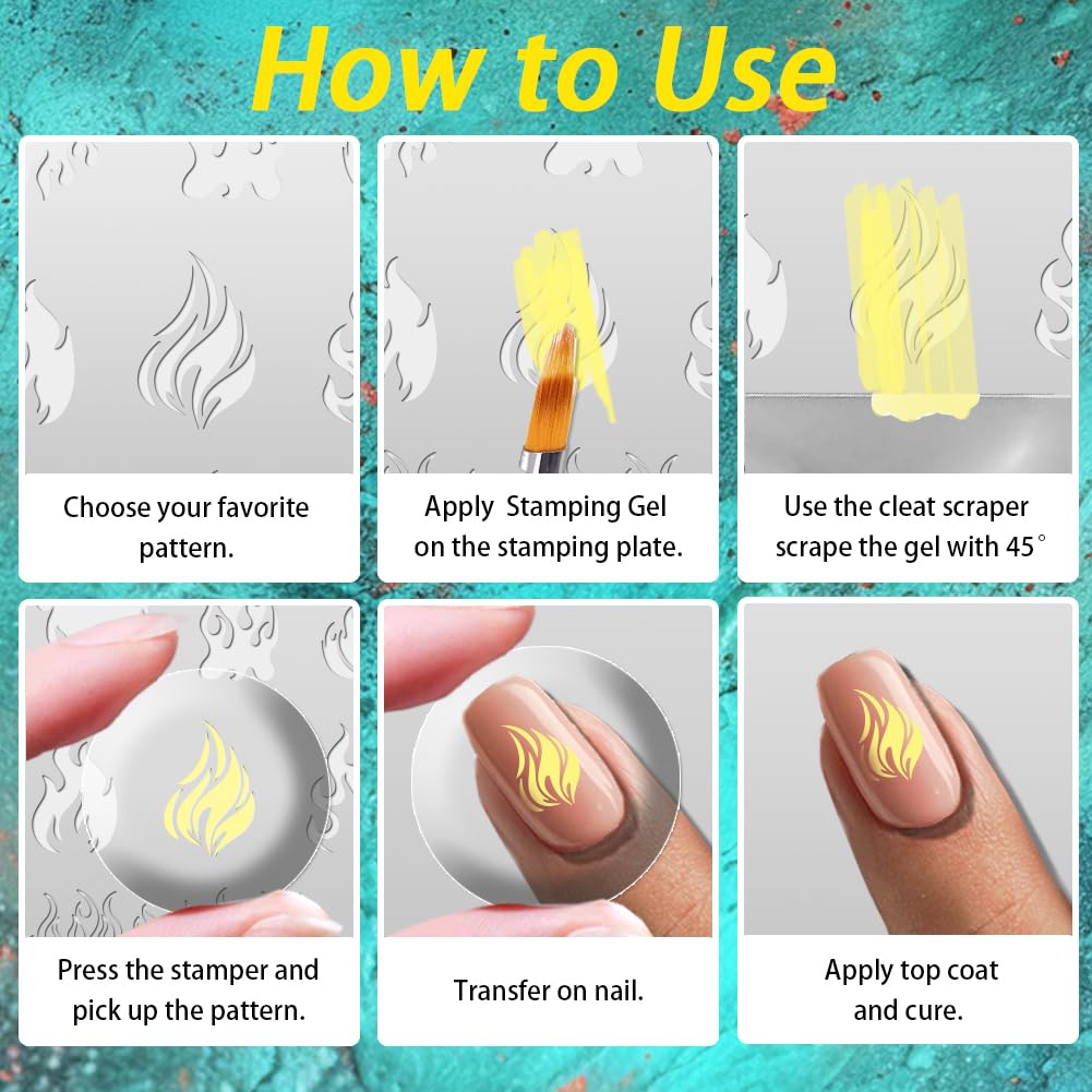 DIY nail art manicure tools for precise image printing