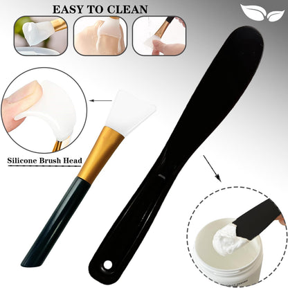 Eco friendly microwavable skincare mixing bowl set designed for professional salon and spa usage.