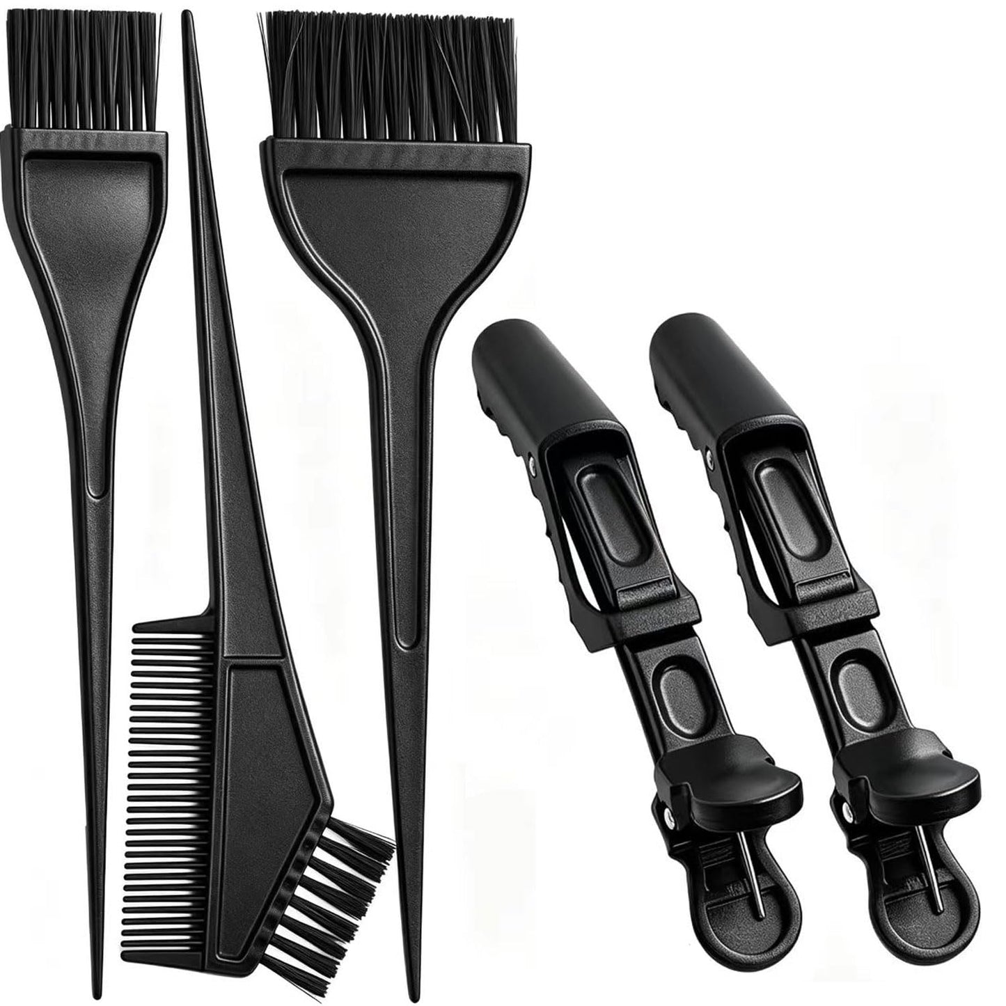 Yexixsr salon professional kit items laid out showing all six high quality reusable tools