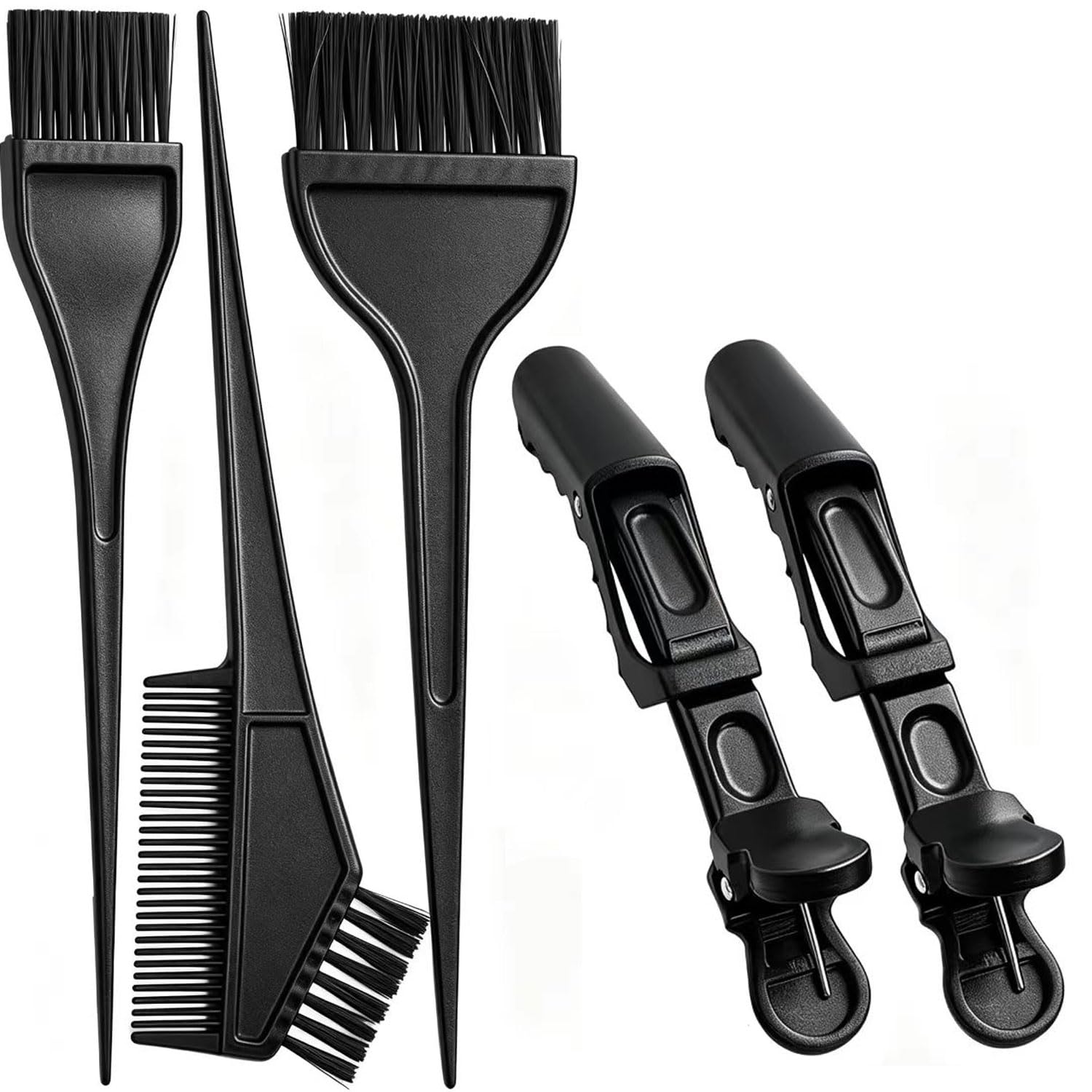 Yexixsr salon professional kit items laid out showing all six high quality reusable tools