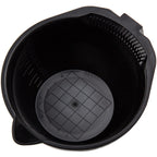 Non-slip rubber base and bottom color grid of the Salon Supply Co bowl