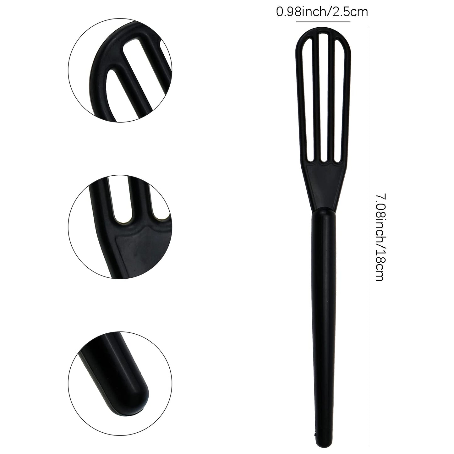 Colorful salon hair dye cream stirrers with non slip handles