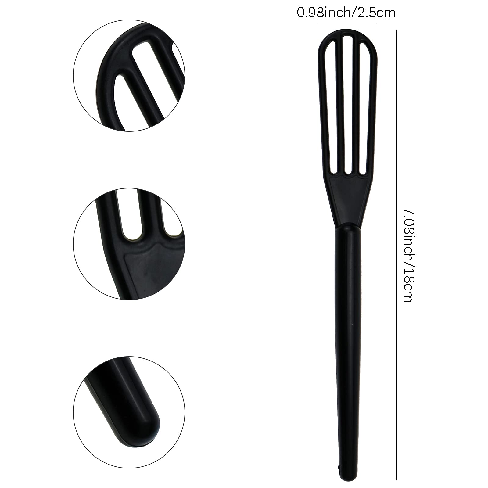 Colorful salon hair dye cream stirrers with non slip handles