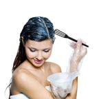 Close up view of the ergonomic soft handle on hair coloring mixers