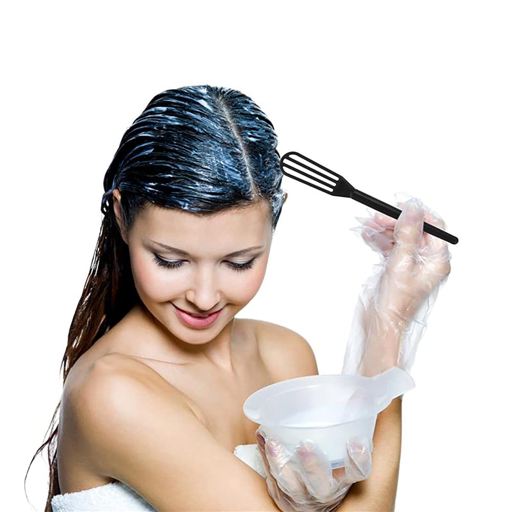 Close up view of the ergonomic soft handle on hair coloring mixers