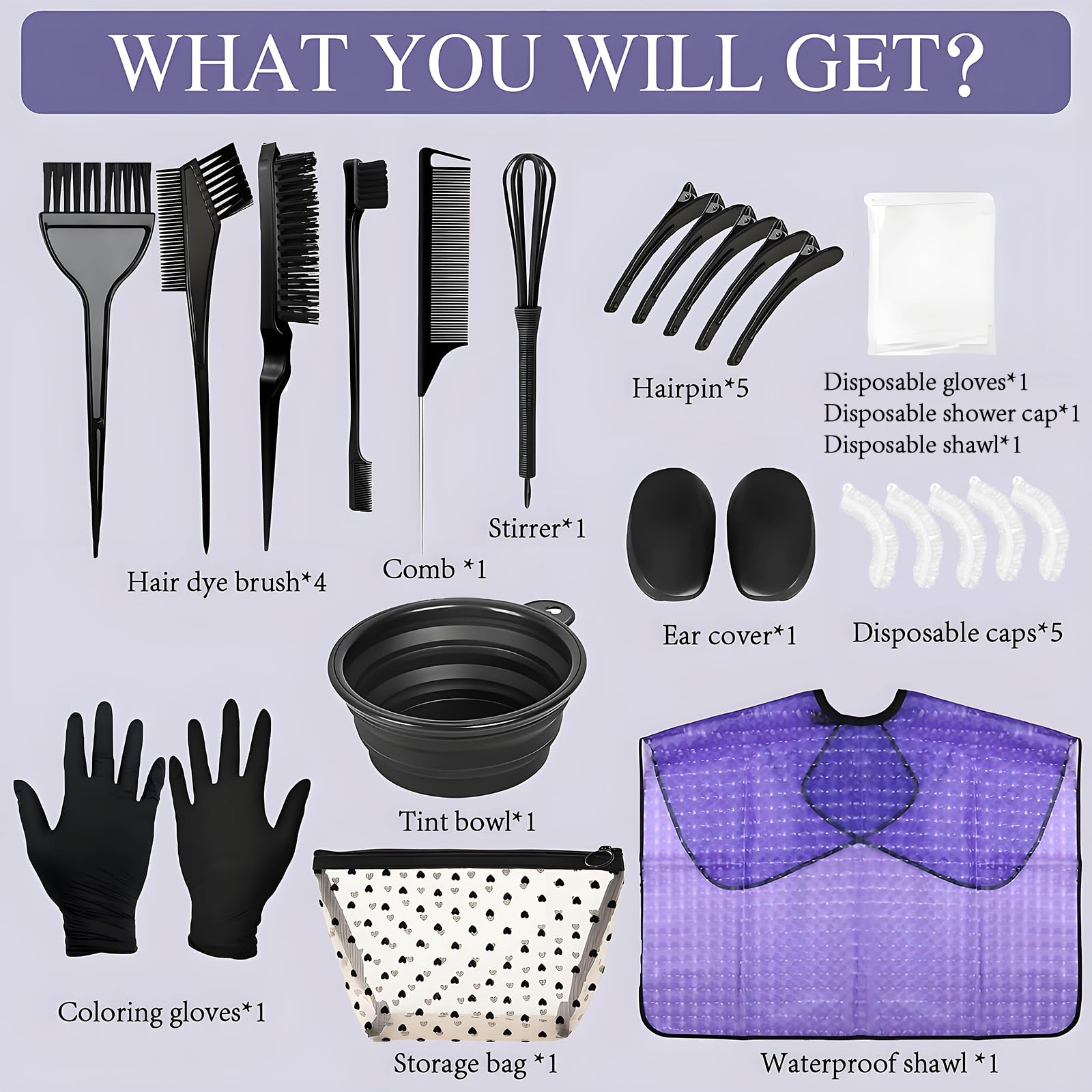 Reusable silicone tinting bowl and color agitator mixer accessory closeup