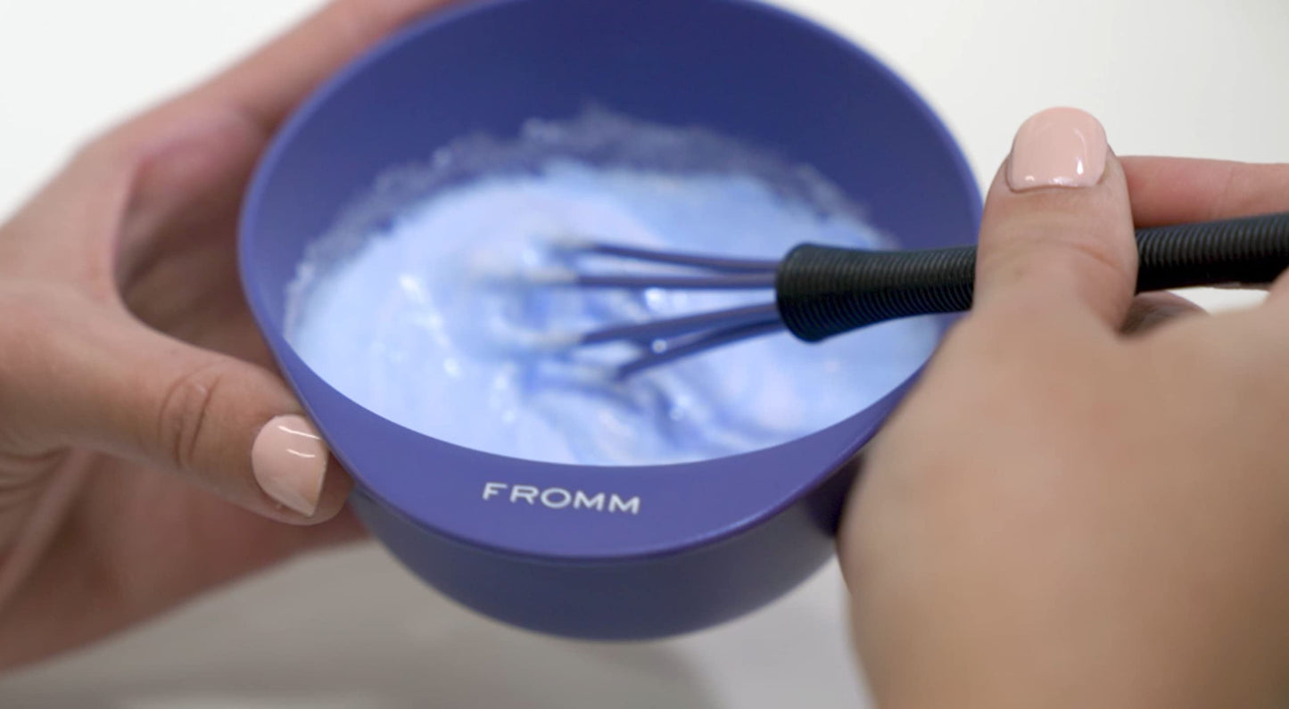 Fromm hair color studio bowls nested together for compact space saving storage.