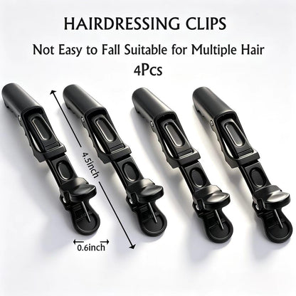 Two different sizes of Borogo hair coloring brushes highlighting the stiff synthetic bristles for root touch-ups.