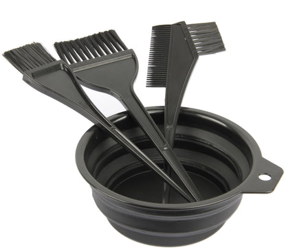 Close up view of the durable nylon bristles on the JFFX professional hair dye applicator tools