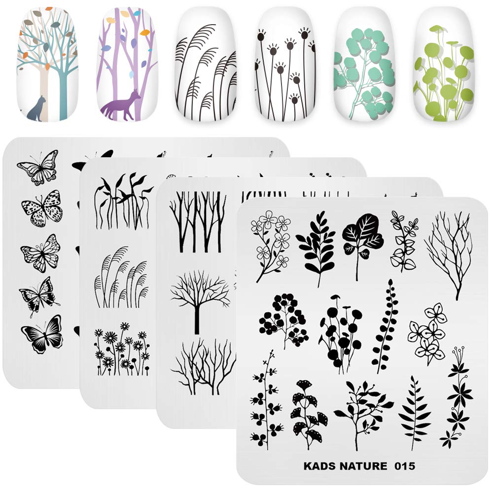 Top view of Kads 20 piece nail stamping collection