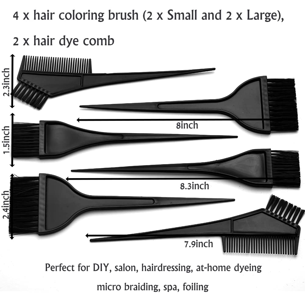 Smooth black hairdressing sectioning clips from the Borogo professional hair bleach kit securing hair strands seamlessly.