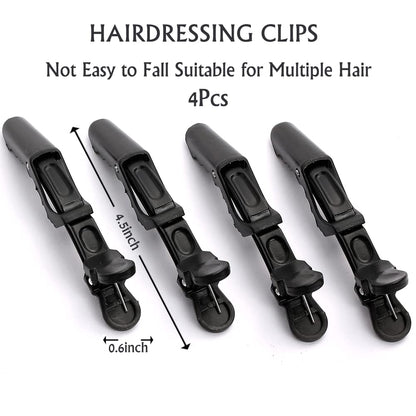The complete nineteen piece Borogo salon hair coloring toolkit showing washable and reusable plastic components for home grooming.